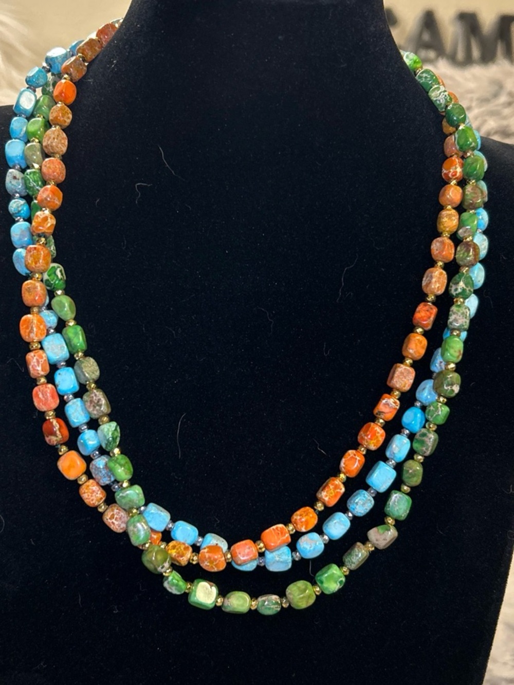 Sterling 925 3-Strand Necklace